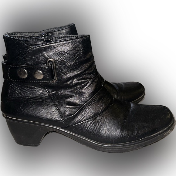 Quality Man Made Ankle Boots size 9 1/2 M - Picture 3 of 6